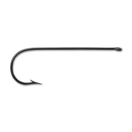 Mustad Aberdeen Hook Size 4, Long Shank, Round Bend Light Wire, Ringed Eye, Blue, 10PK 3261-BU-4-10